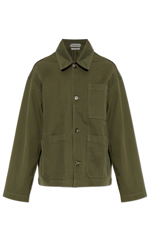 値下げ　J.W. ANDERSON デニム ピーコート JW Anderson Denim jacket with embroidered logo | Men's | Vitkac
